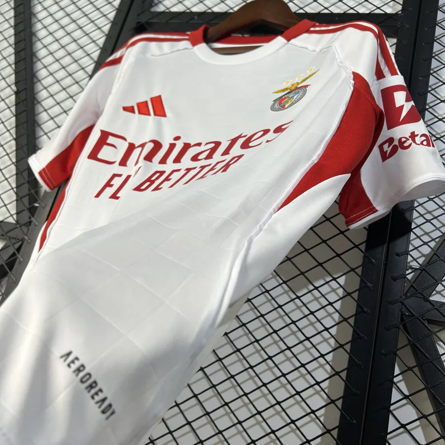 SL Benfica 2025/26 White Away Jersey - Vista 5