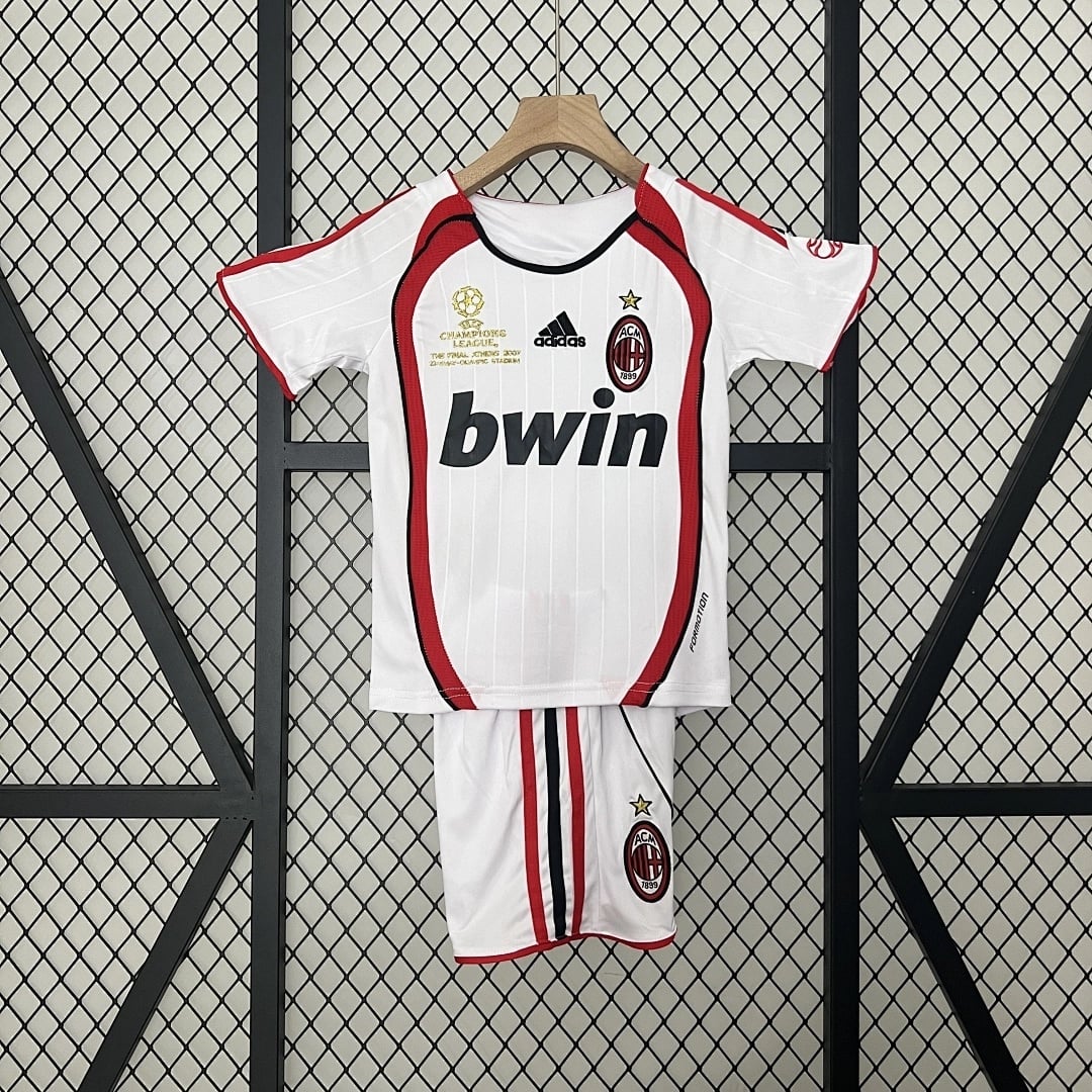 Kit Crianca AC Milan Alternativa 2006/2007 Champions League - Vista 1