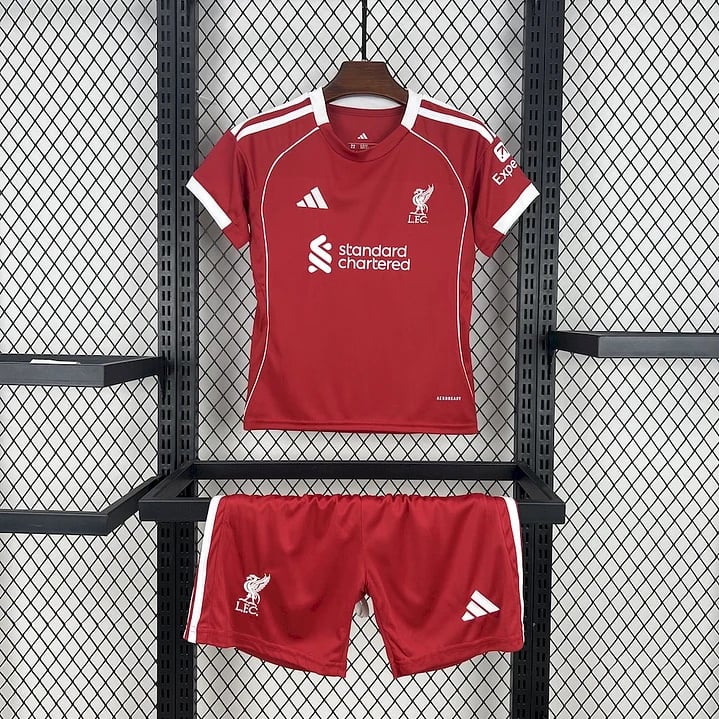Liverpool 2025/26 Kids Home Kit - Vista 1
