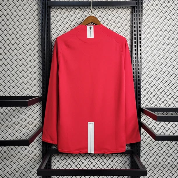 Manchester United Home 2007/08 Long Sleeve - Vista 2