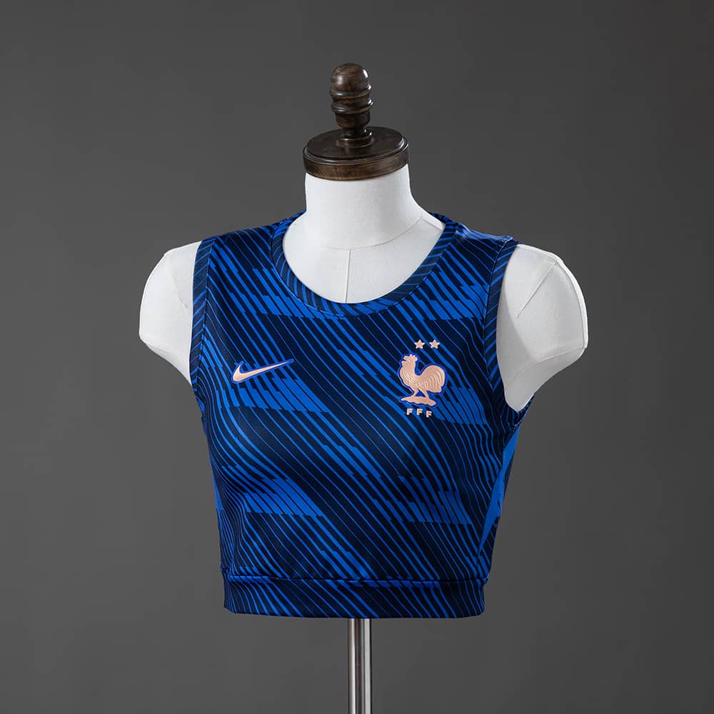 Camisola Principal França Crop Top Vest Feminina 2026