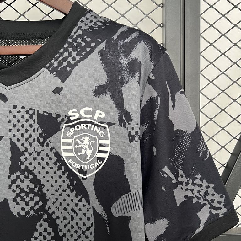 Sporting Training T-shirt Black 25/26 - Vista 2