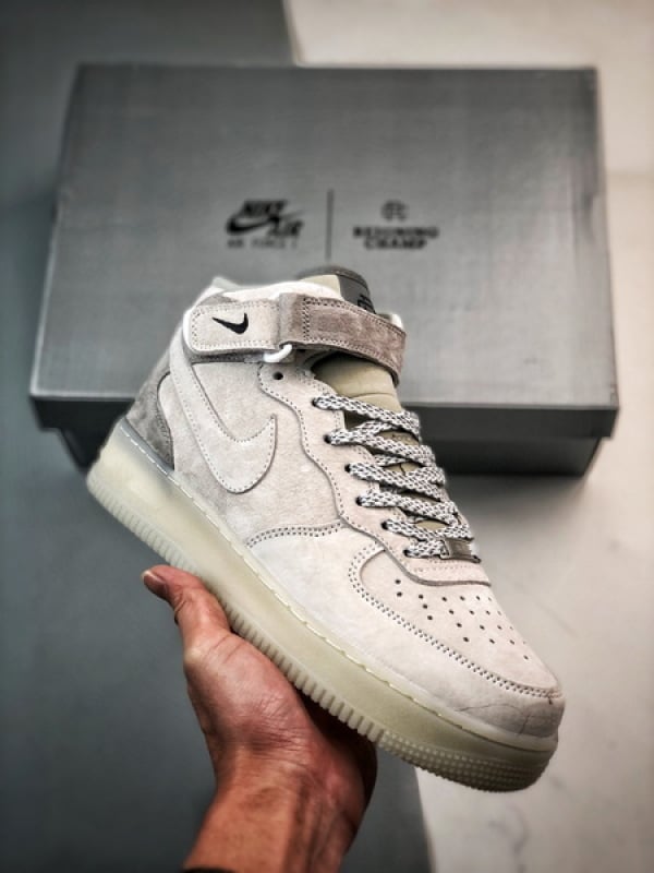 Air Force 1 07 Mid Branco e Cinzento - Vista 1