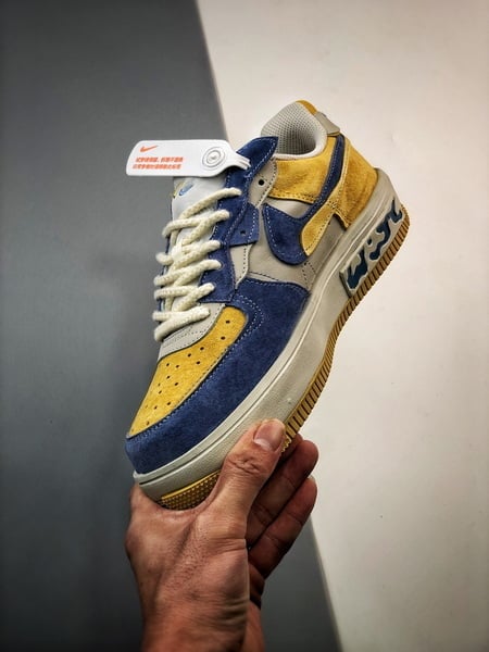 Air Force 1 Fontanka Desconstruido Vintage Amarelo e Azul - Vista 5