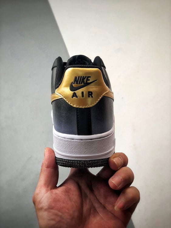 Nike Air Force 1 Low Azul e Dourado - Vista 3