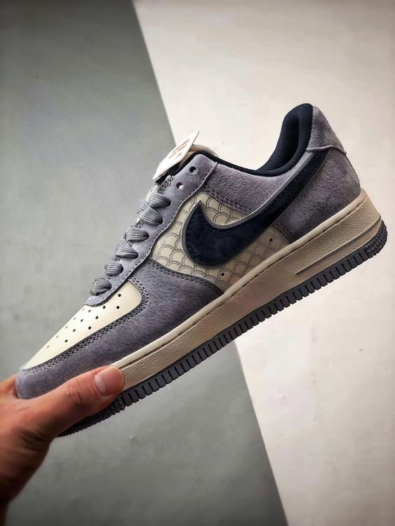 Air Force 1 Low Wukong Cinza Azul - Vista 5