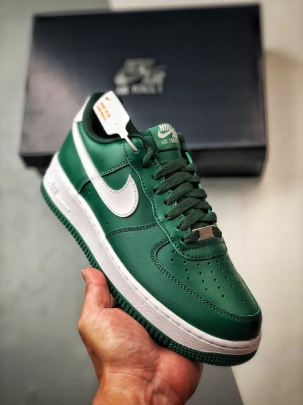 Air Force 1 Low Verde Escuro e Branco - Vista 1