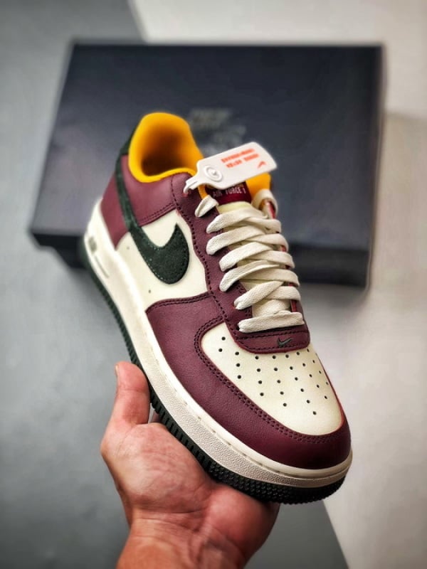 Air Force 1 Low Branco, Castanho e Verde - Vista 1