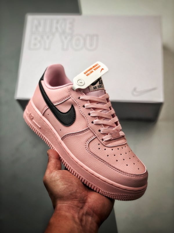 Air Force 1 Low By You Rosa e Preto - Vista 1