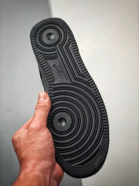 Air Force 1 Low By You Preto e Azul com Estrelas - Vista 4