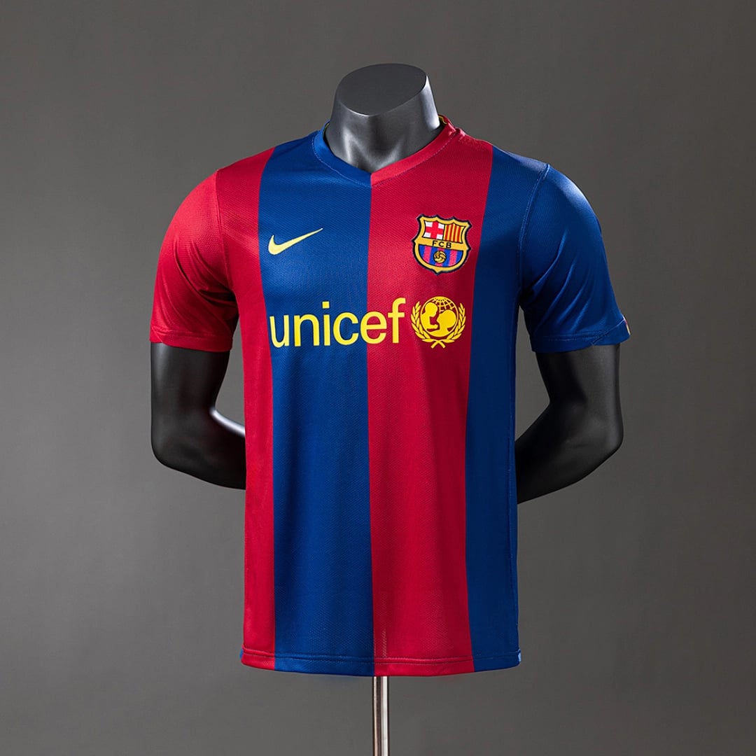Camisola Principal do FC Barcelona 2006/2007 (Retro, Versao Jogador) - Vista 1