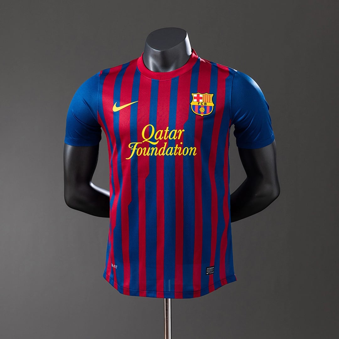 Camisola Principal do FC Barcelona 2011/2012 (Retro, Versao Jogador) - Vista 1
