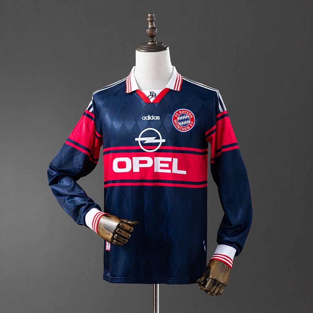 Camisola Alternativa do Bayern Munich 1997/1998 (Retro, Manga Longa) - Vista 1