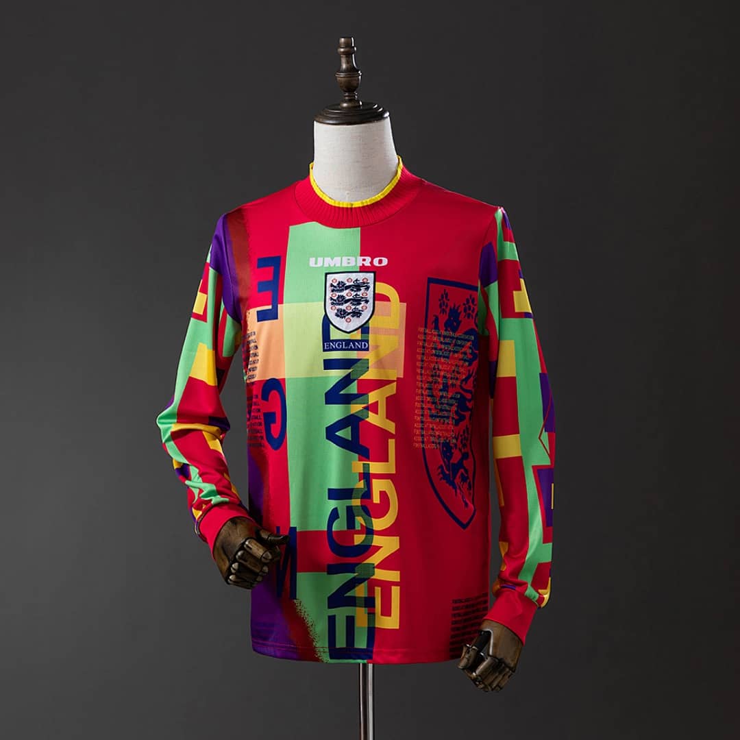 Camisola Guarda-Redes do Inglaterra 1996 (Retro, Manga Longa)