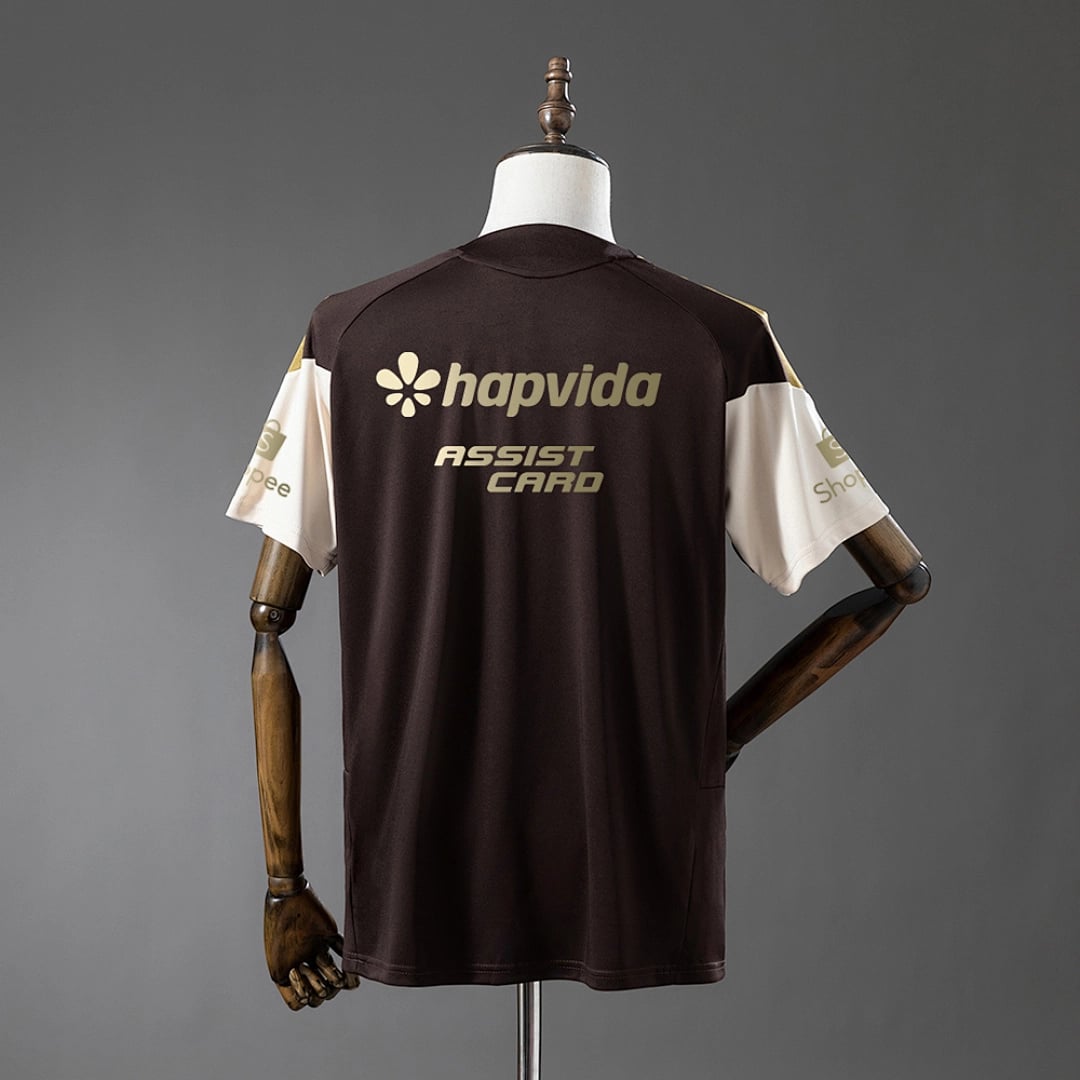 Camisola Flamengo 2026/27 Treino Castanho All Sponsor - Vista 2