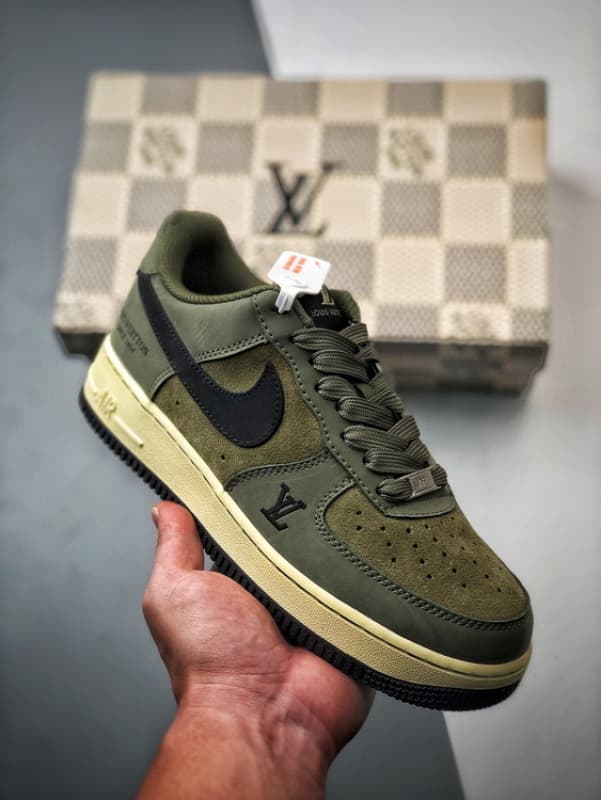 LV x Air Force 1 Low Verde Oliva