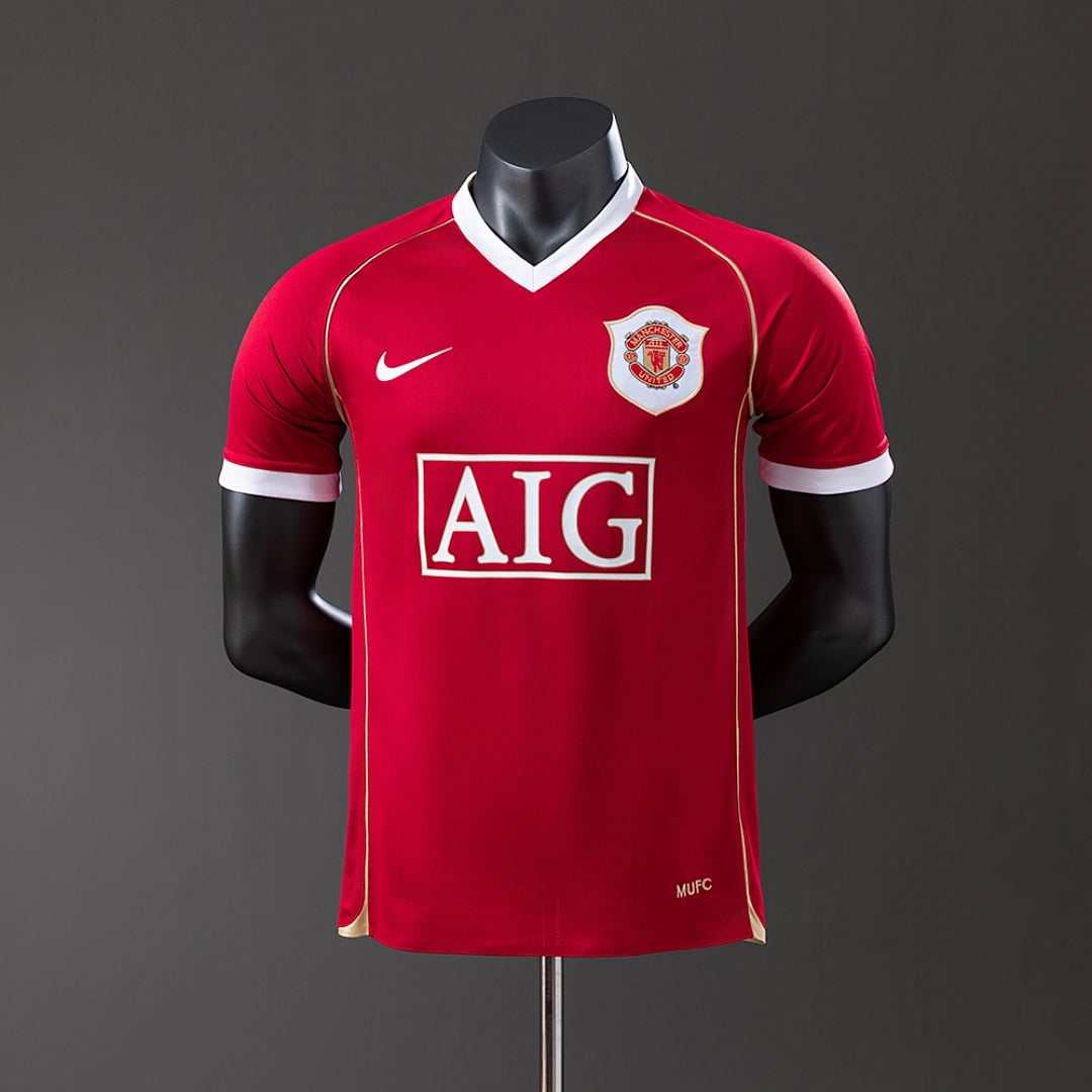 Camisola Principal do Manchester United 2006/2007 (Retro, Versao Jogador) - Vista 1