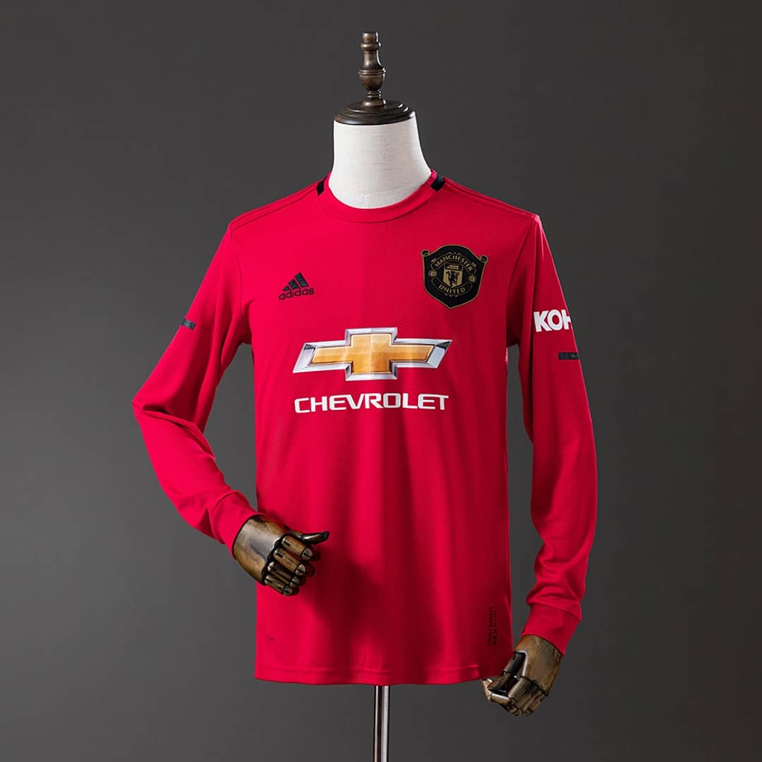 Camisola Principal do Manchester United 2019/2020 (Retro, Manga Longa)