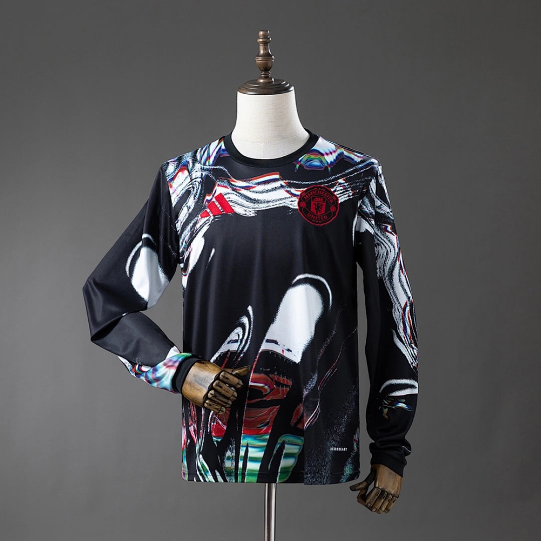 Camisola Manchester United 2025/2026 Pre-Jogo (Manga Longa) - Vista 1