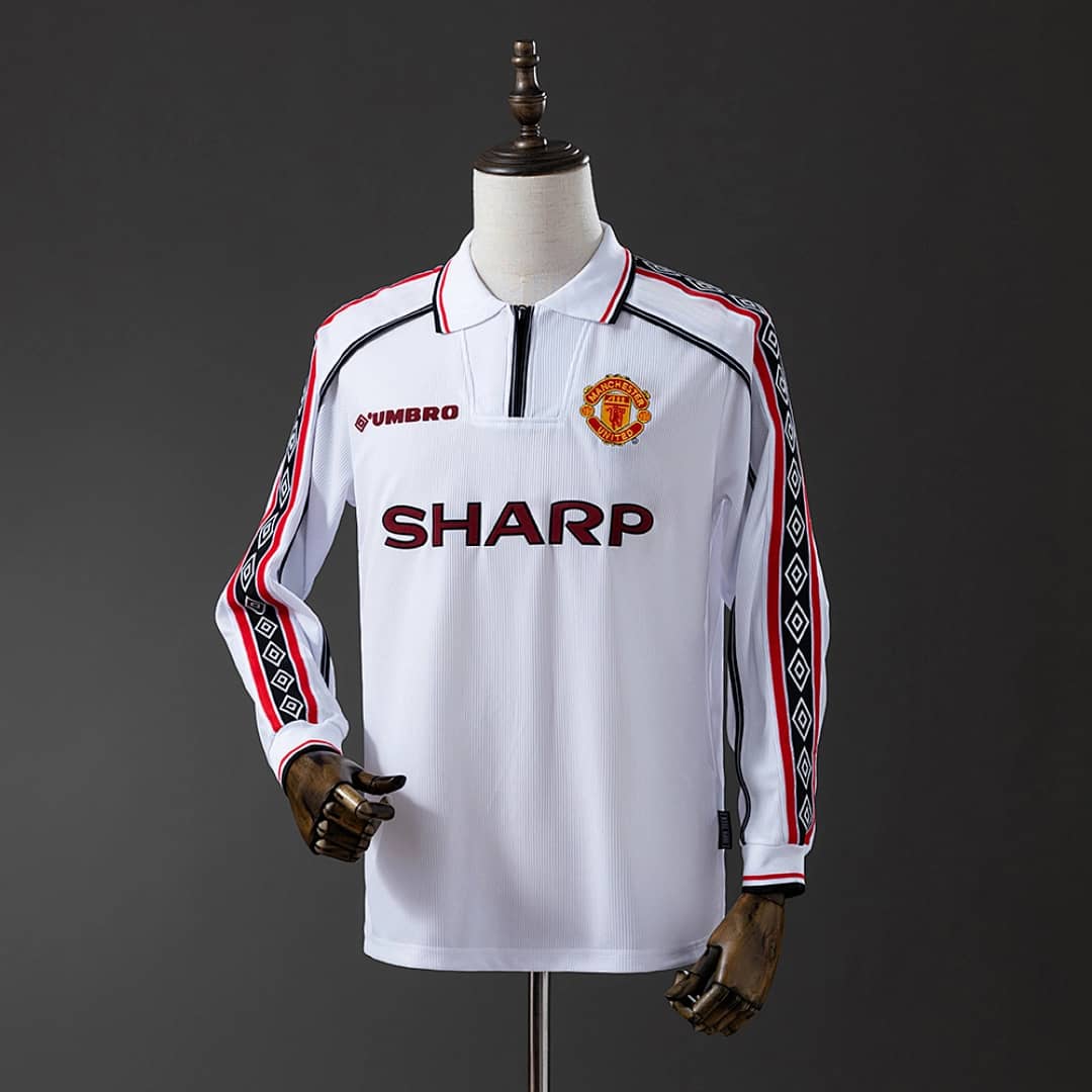 Camisola Manchester United 1998/1999 (Retro, Manga Longa)