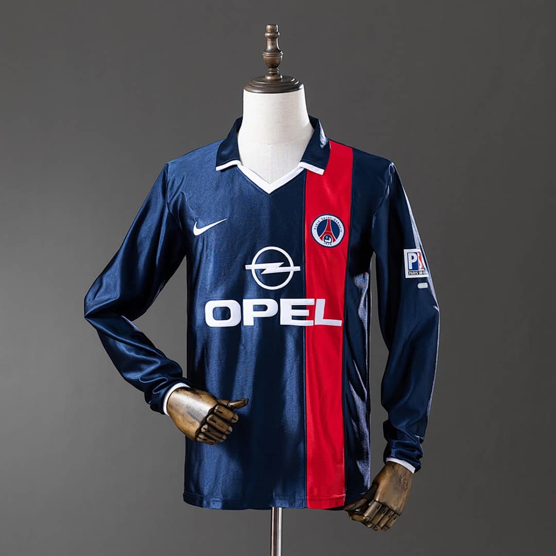Camisola Principal do PSG 2001/2002 (Retro, Manga Longa)
