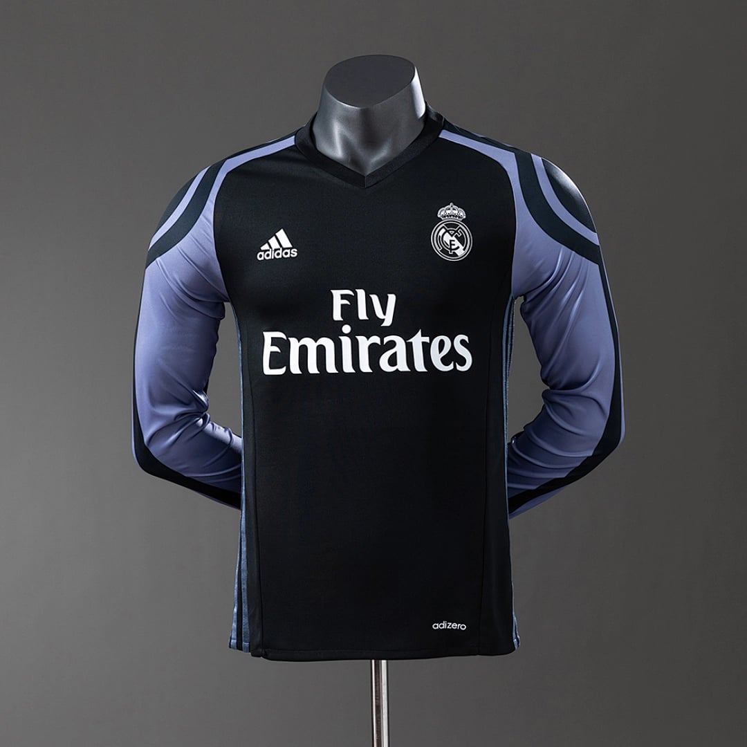 Camisola Terceira do Real Madrid 2016/2017 (Retro, Versao Jogador, Manga Longa) - Vista 1