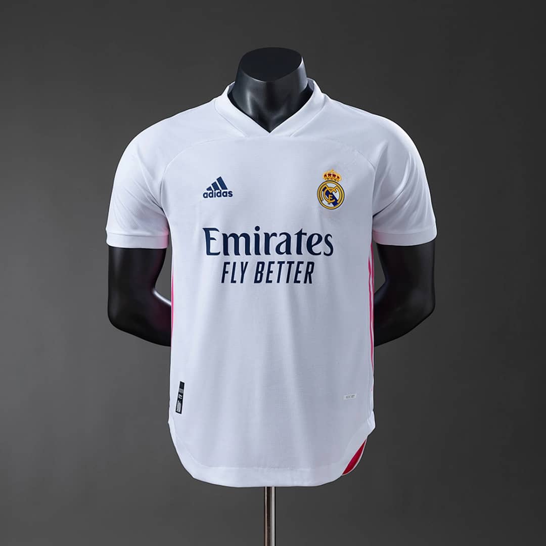 Camisola Principal do Real Madrid 2020/2021 (Retro, Versao Jogador)