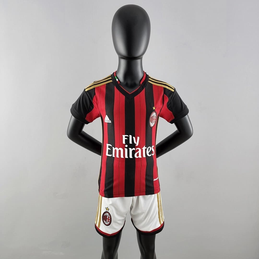 Kit Crianca AC Milan Principal 2013/2014 (Retro)