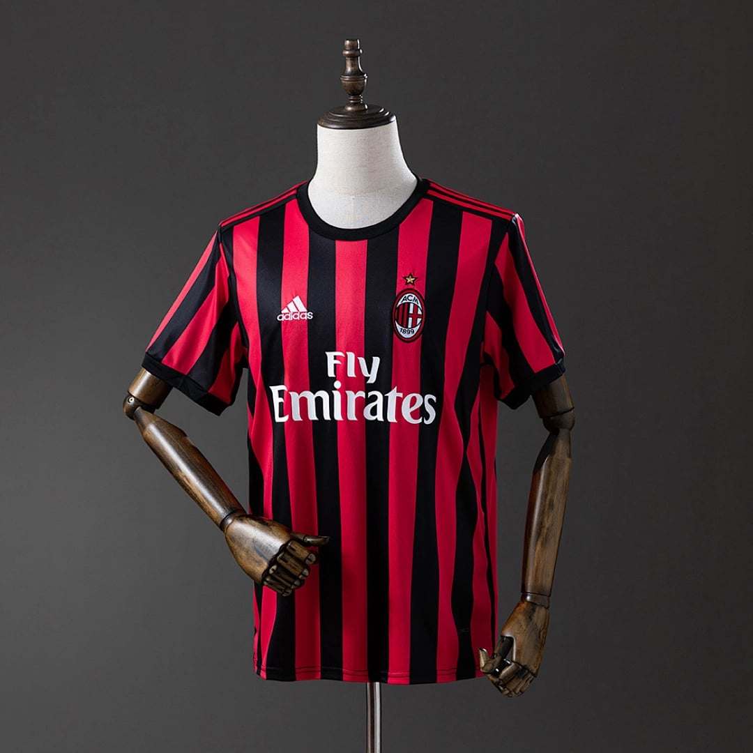 Camisola Principal do AC Milan 2017/2018 (Retro) - Vista 1