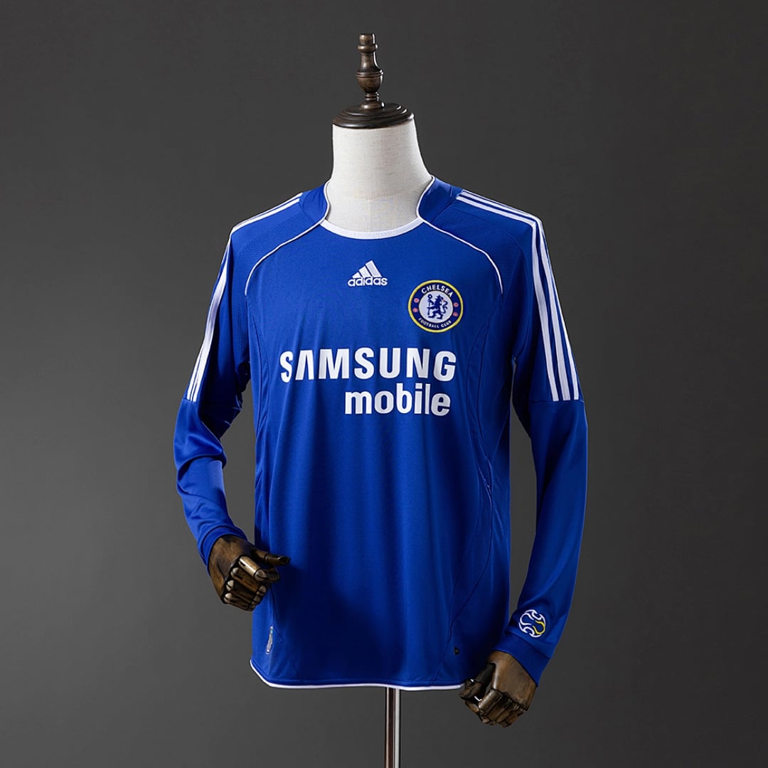 Camisola Principal do Chelsea 2006/2007 (Retro, Manga Longa) - Vista 1