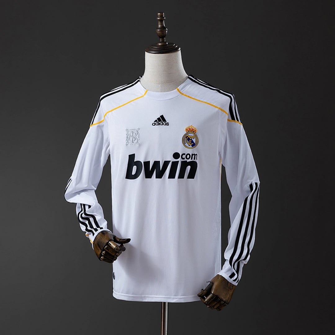 Camisola Principal do Real Madrid 2009/2010 (Retro, Manga Longa) - Vista 1