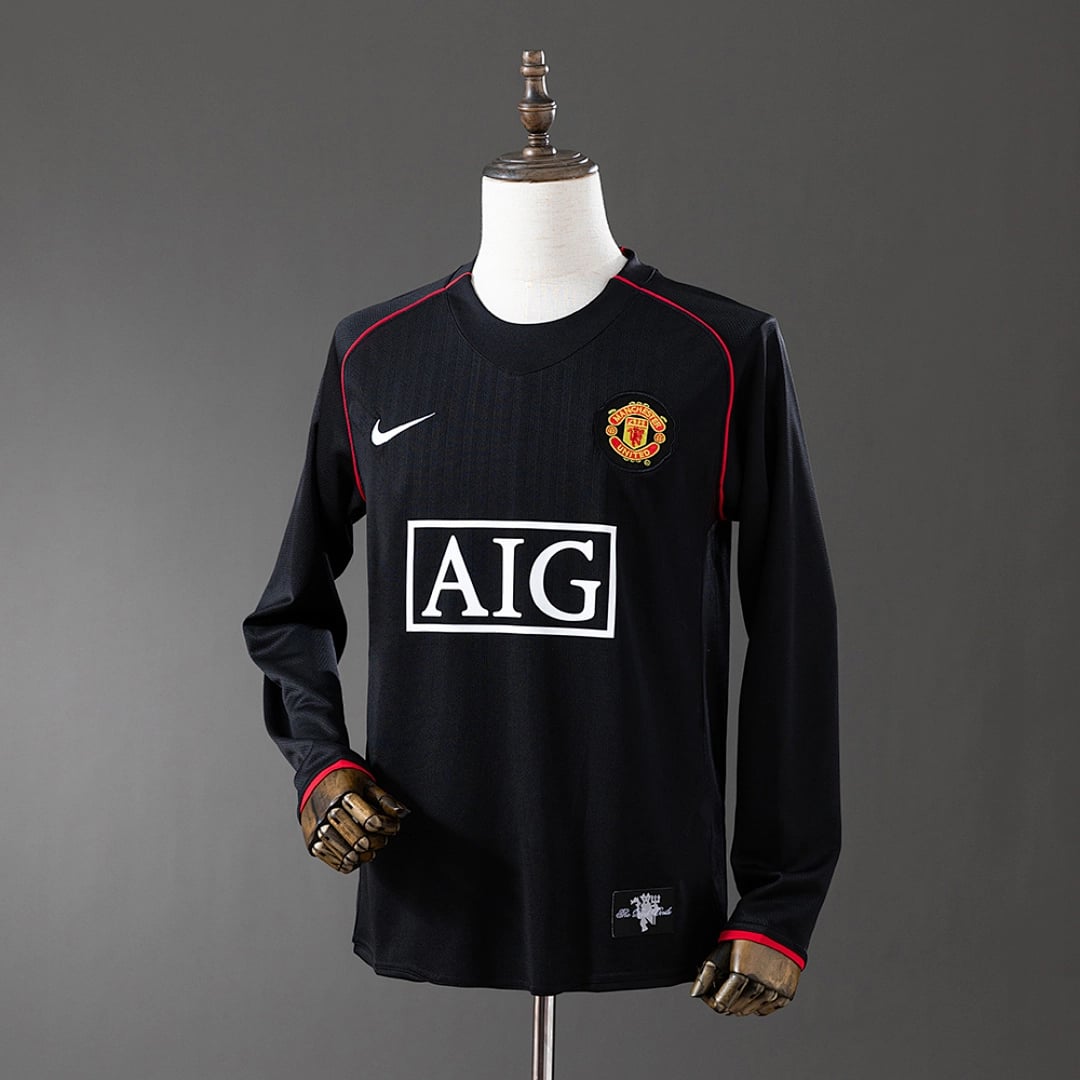 Camisola Manchester United 2007/2008 (Retro, Manga Longa) - Vista 1