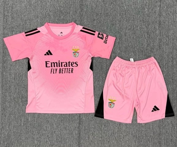 Benfica Kids Goalkeeper Pink Kit 25/26 - Vista 1