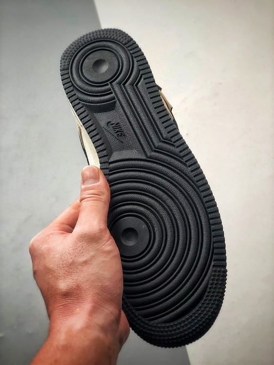 Stüssy x Air Force 1 Low Branco, Castanho e Preto - Vista 4