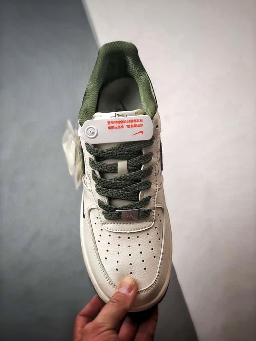 Stussy x Air Force 1 Low Branco e Verde - Vista 9