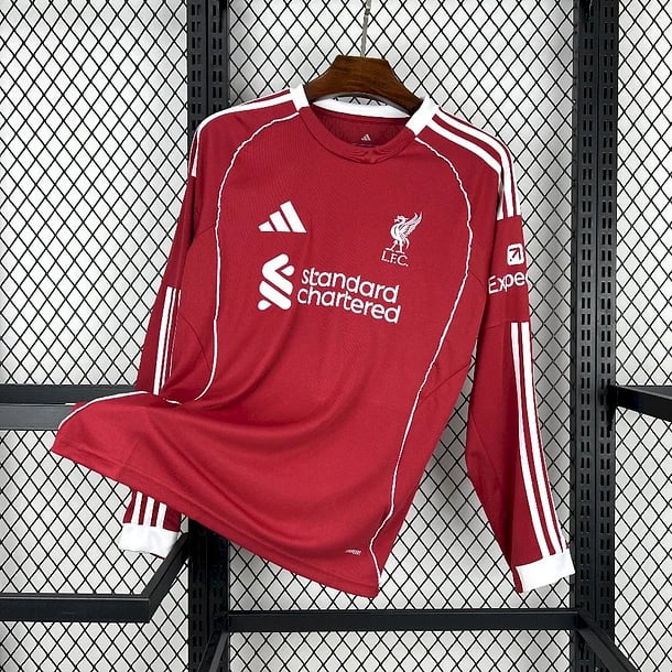 Liverpool Home Long Sleeve Jersey 2025/26 - Vista 1